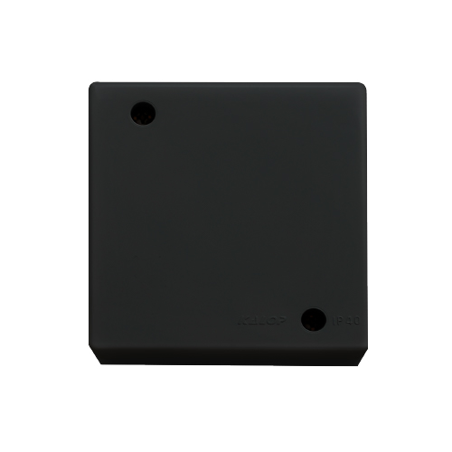 Caja de derivación cuadrada negro IP40